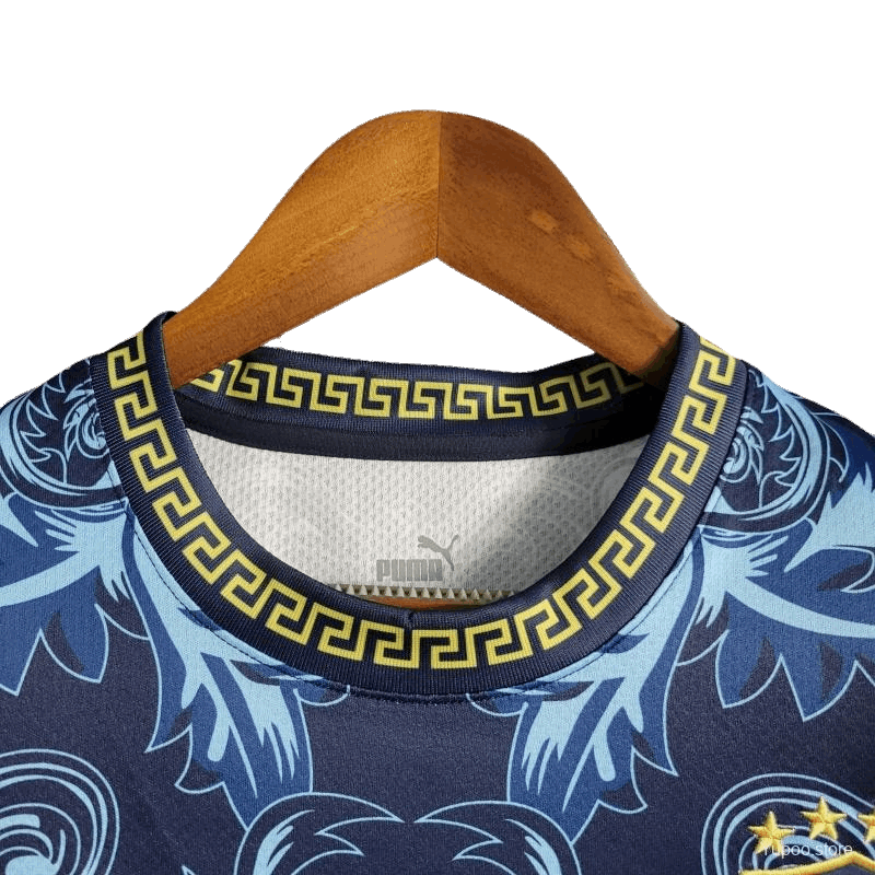 22/23 Italy x Versace Blue kit Special Edition - Fan version - LEAKITS