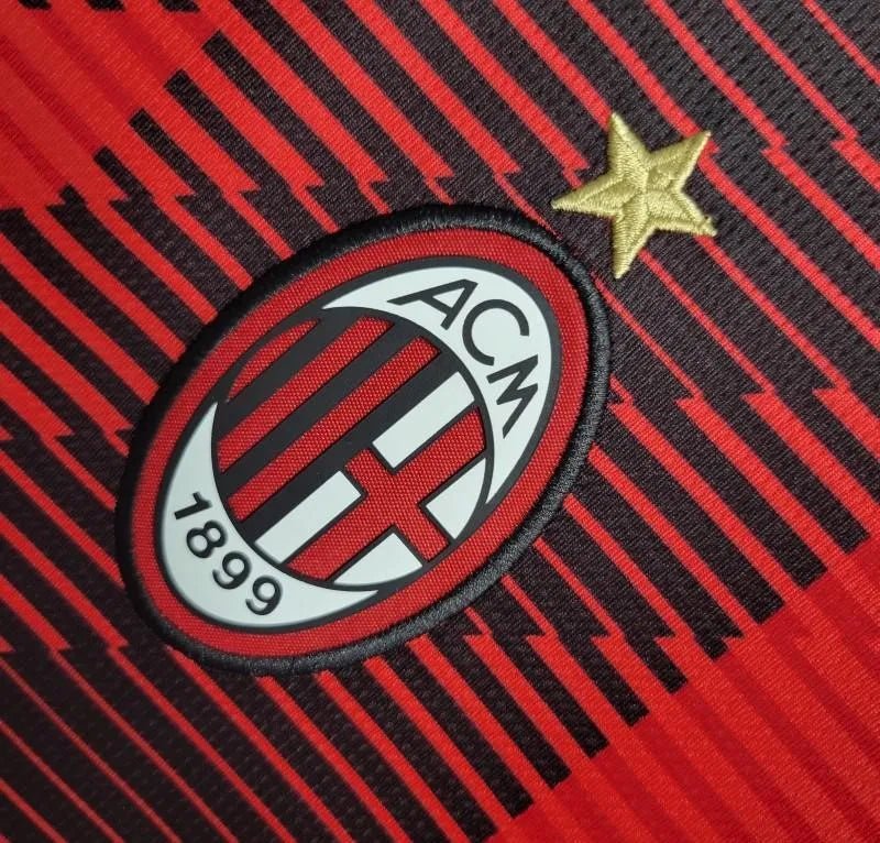 AC milan jersey 23/24 home geometric design innovative rossoneri patterns authentic