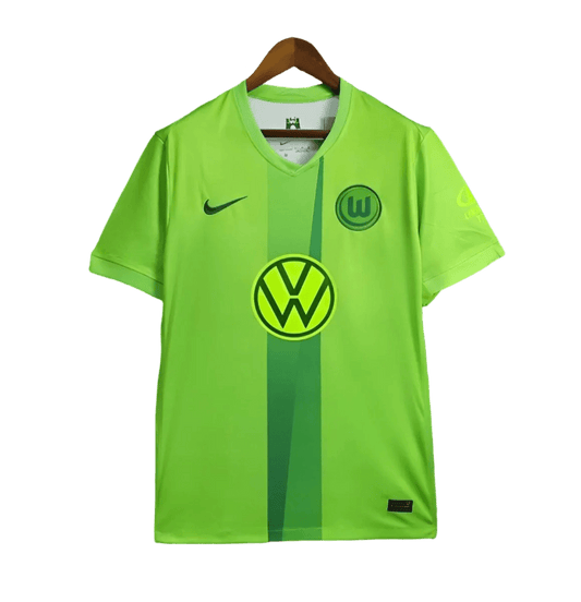Wolfsburg fc kit 24/25 home fan version green darker stripe volkswagen current season wolves LEAKITS Store