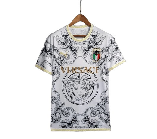 Italy versace shirt white special edition minimalist luxury pure elegance design LEAKITS Store