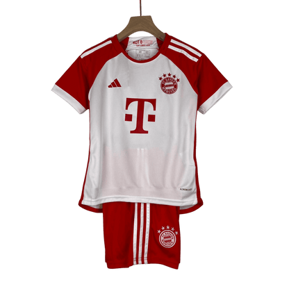 Bayern München childrens jersey home 2023 24 white red FCB traditional Allianz Arena LEAKITS Store