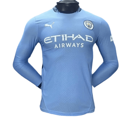2024/2025 Sky Blues Long Sleeves Home kit - Player Version | GoatGears Store - LEAKITS