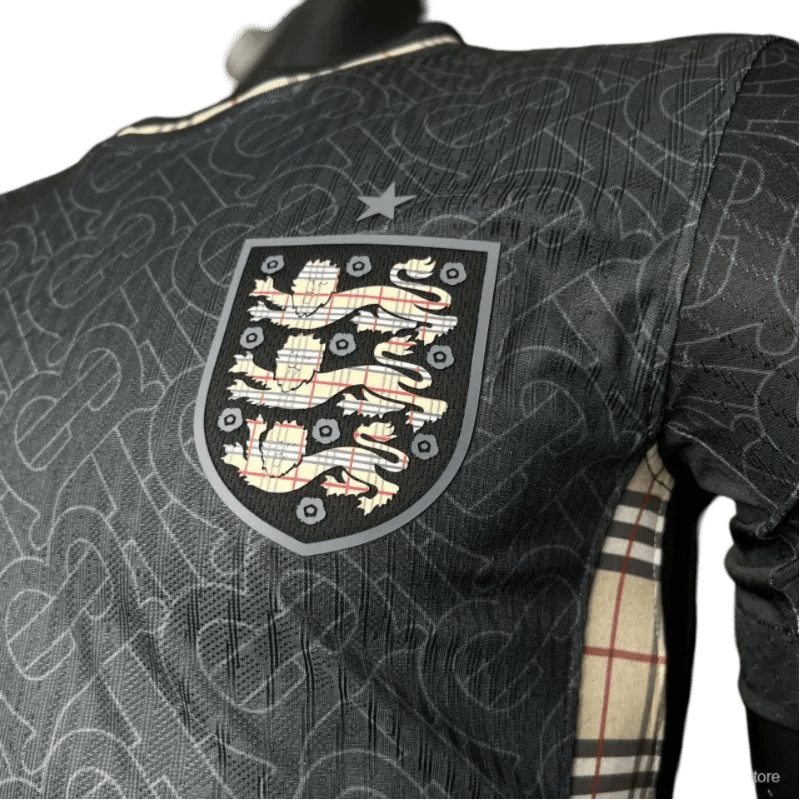 2024/2025 ENGLAND Euro Jordan x Burberry Black Special Edition kit – PLAYER VERSION - LEAKITS
