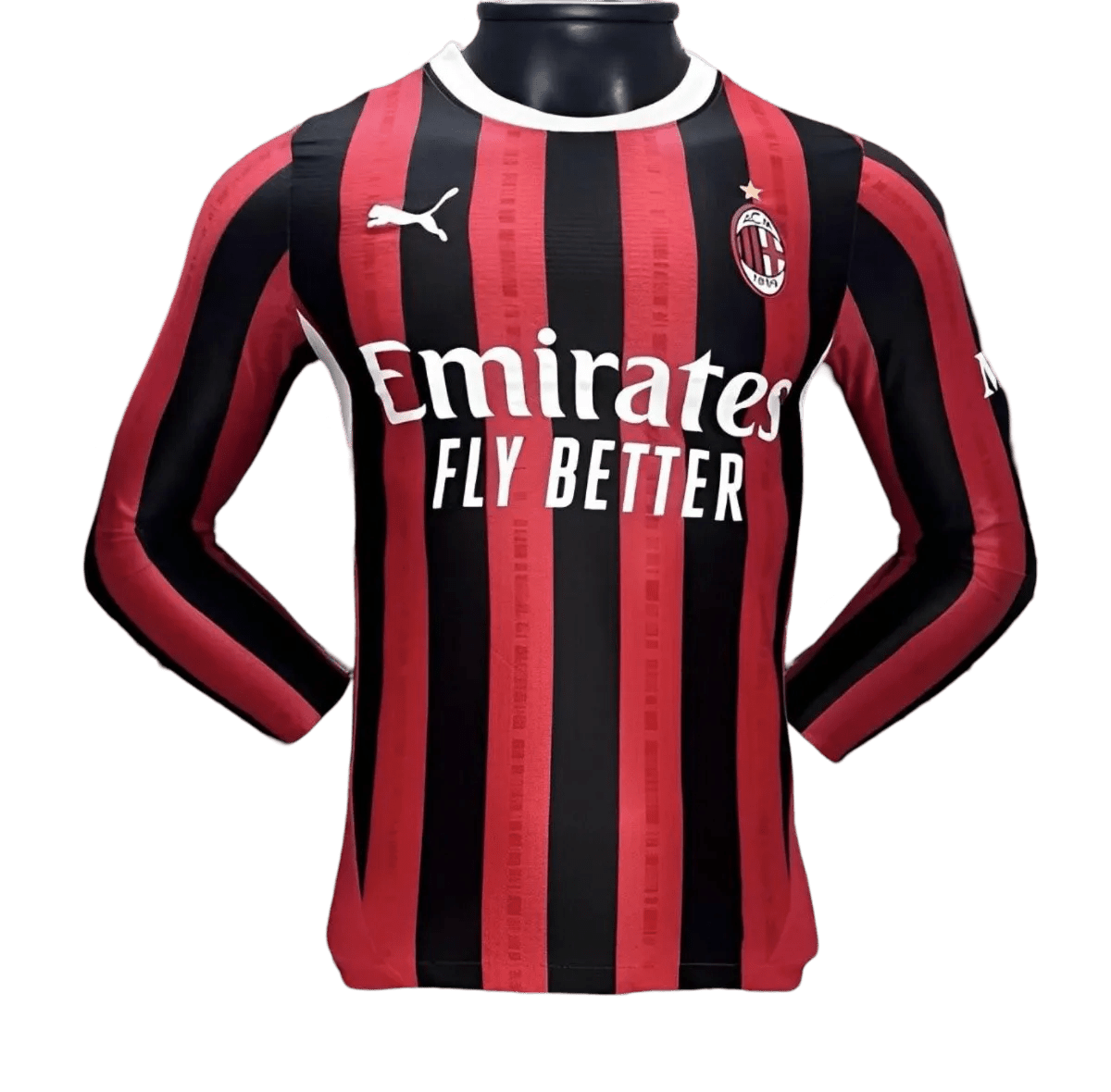 AC milan long sleeve jersey 24/25 player version professional athletic construction rossoneri LEAKITS Store