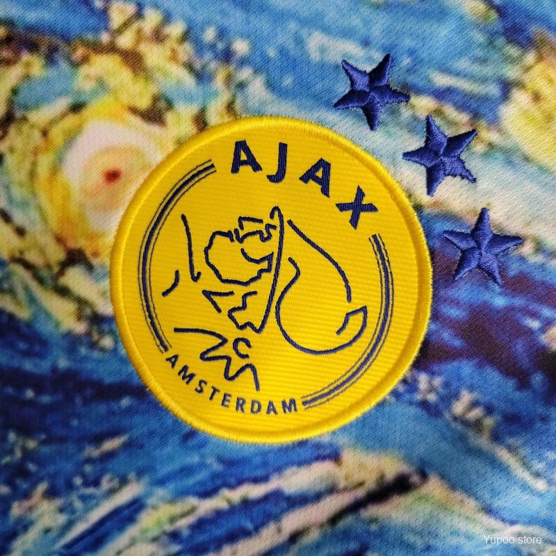 Ajax starry night jersey van gogh oil painting special edition authentic design