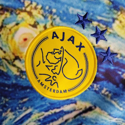Ajax starry night jersey van gogh oil painting special edition authentic design