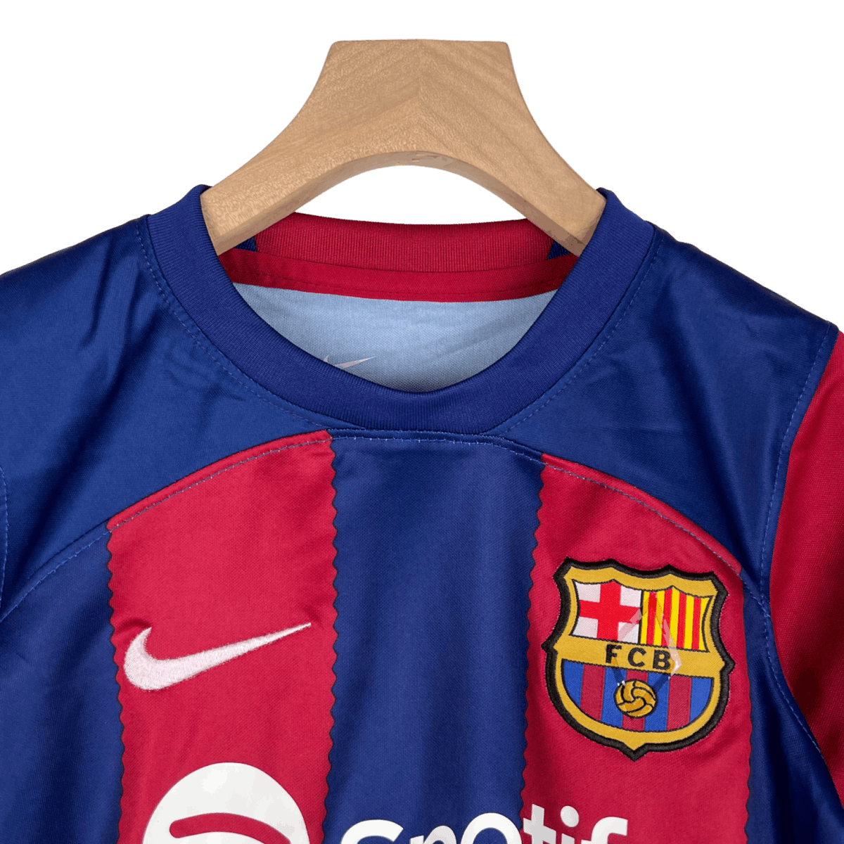 Childrens Barcelona jersey home 23 24 blue red Camp Nou Blaugrana family excellence
