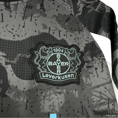 Bayer leverkusen third kit 24/25 fan version contemporary camouflage pattern authentic construction