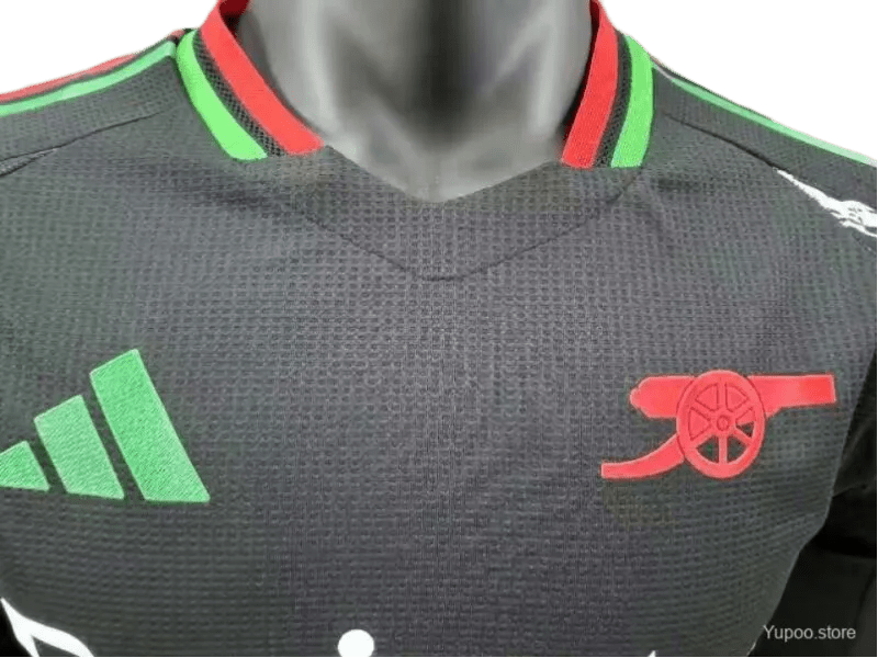 Arsenal jersey 24/25 away long sleeve black current season authentic adidas construction