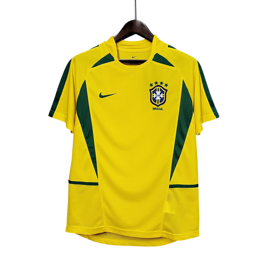 Brazil 2002 jersey home yellow world cup champions ronaldinho ronaldo rivaldo LEAKITS Store
