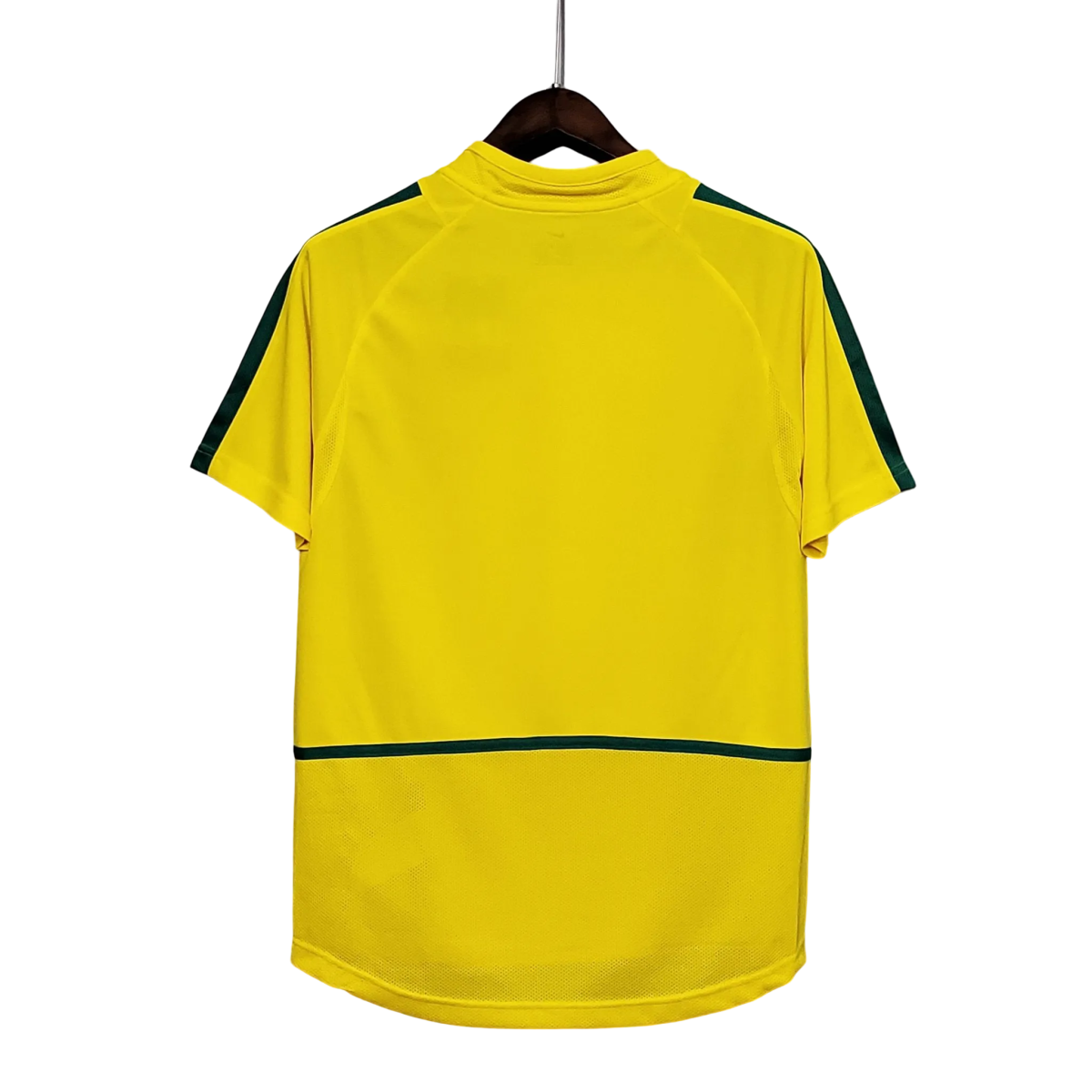 Brazil 2002 world cup jersey home yellow championship nike construction