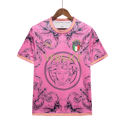 Italy versace kit pink edition 2024 baroque luxury Azzurri fashion collaboration LEAKITS Store