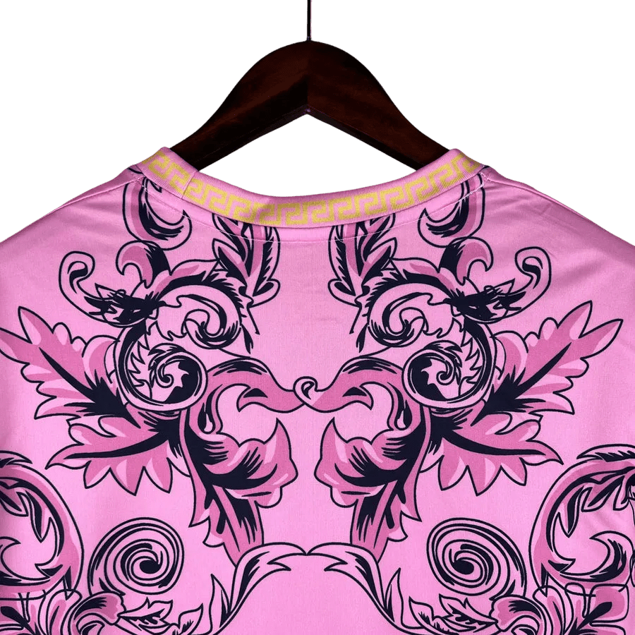 Italy versace kit pink edition 24 pink football shirt baroque