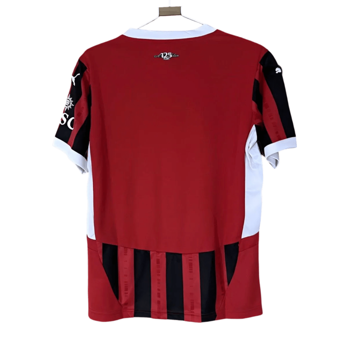 AC milan kit 24/25 fan version traditional rossoneri stripes authentic construction