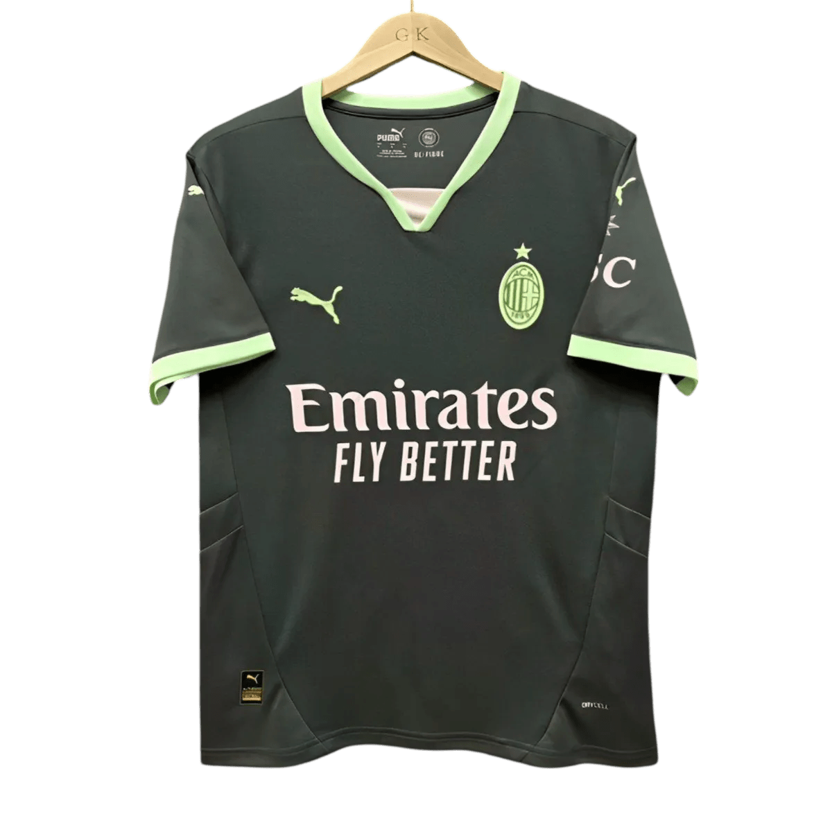 AC milan third kit 24/25 fan version dark green fluorescent accents modern rossoneri LEAKITS Store