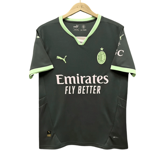 AC milan third kit 24/25 fan version dark green fluorescent accents modern rossoneri LEAKITS Store