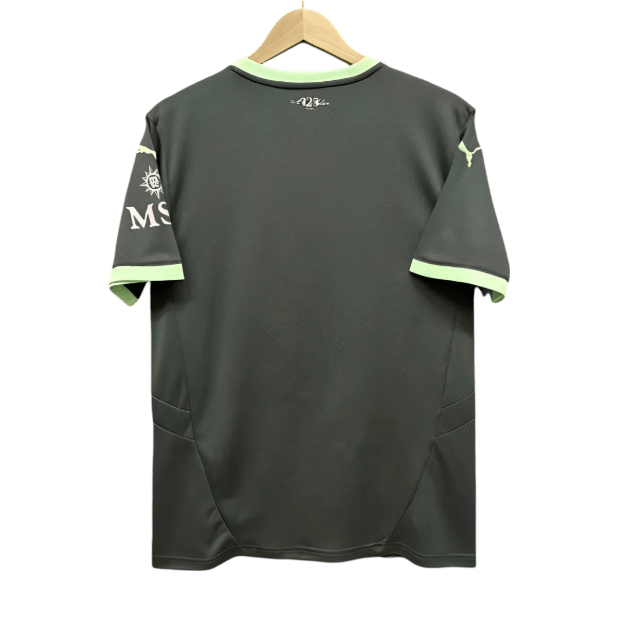 AC milan third jersey 24/25 fan version modern green contemporary design authentic construction