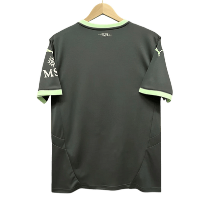AC milan third jersey 24/25 fan version modern green contemporary design authentic construction