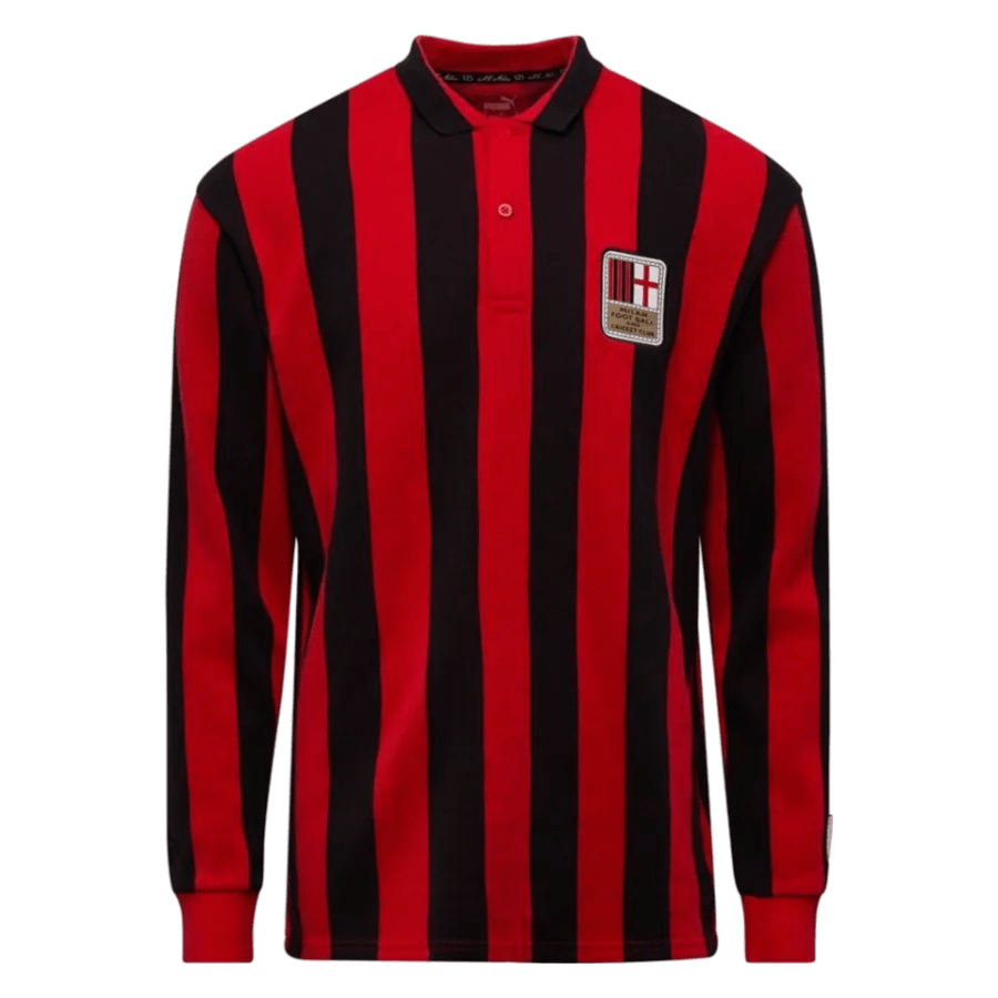 AC milan 125 years kit fan version long sleeve vintage rossoneri stripes LEAKITS Store