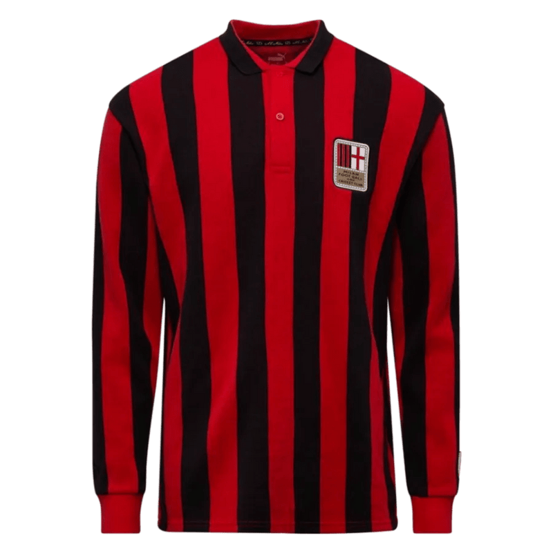 AC milan 125 years kit fan version long sleeve vintage rossoneri stripes LEAKITS Store