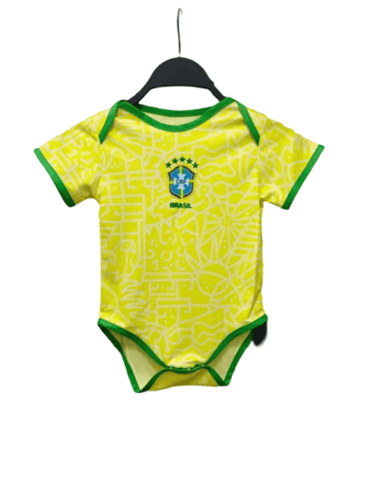 Brazil 2024/25 Home Baby Football Jersey - LEAKITS