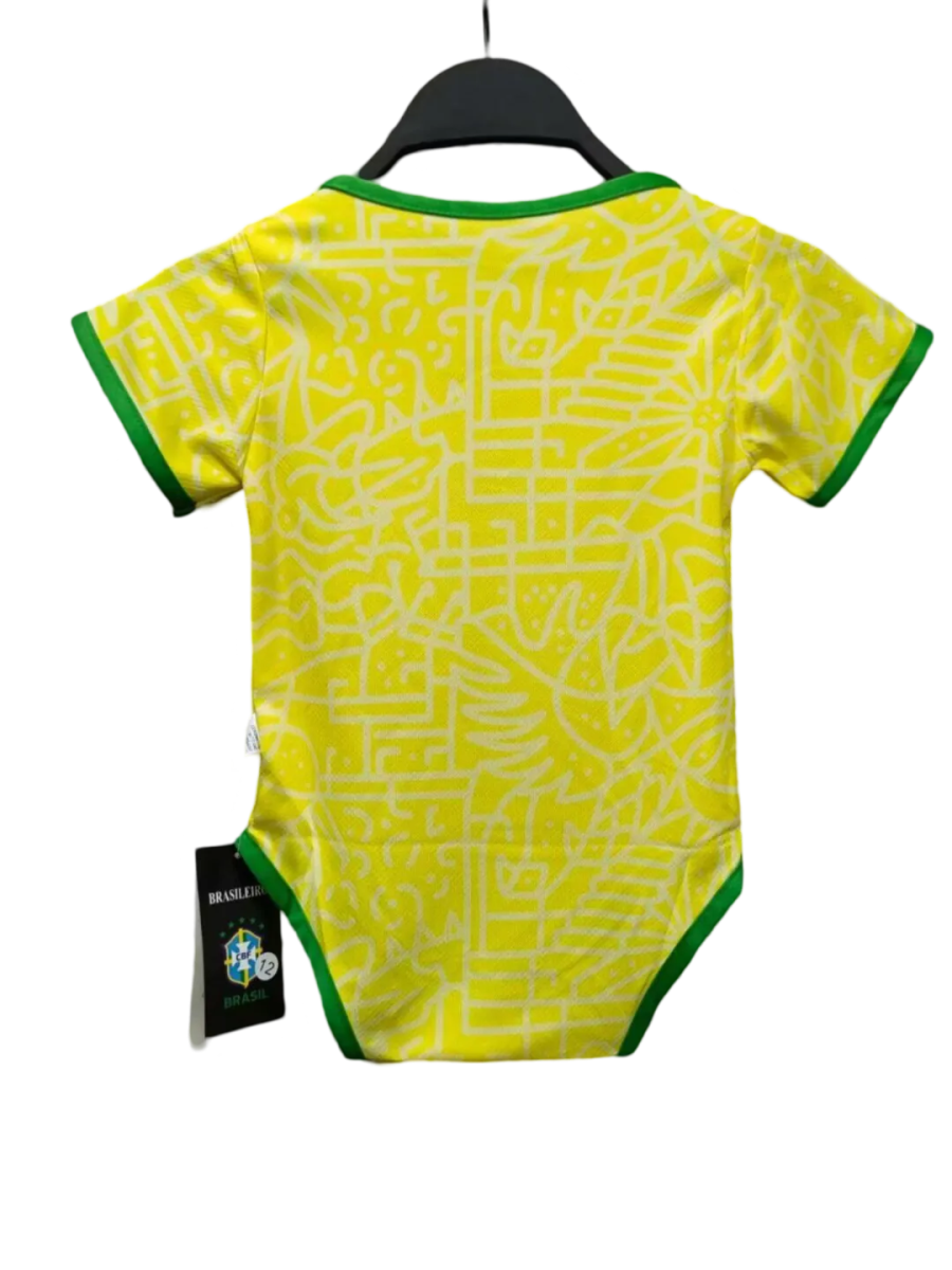 Brazil 2024/25 Home Baby Football Jersey - LEAKITS