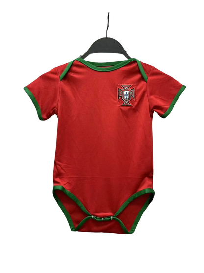 Portugal 2024/25 Home Baby Football Outfits Red - LEAKITS