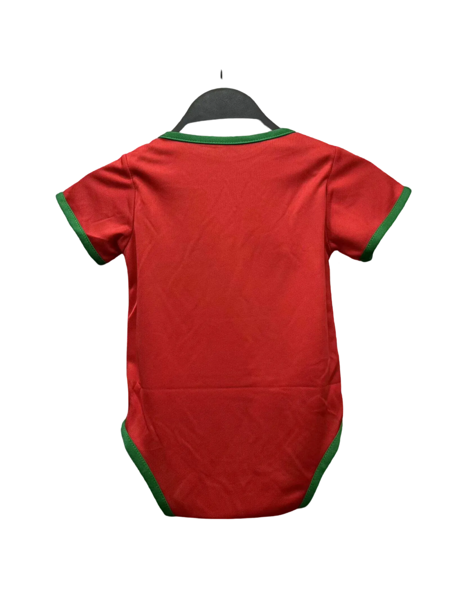 Portugal 2024/25 Home Baby Football Outfits Red - LEAKITS