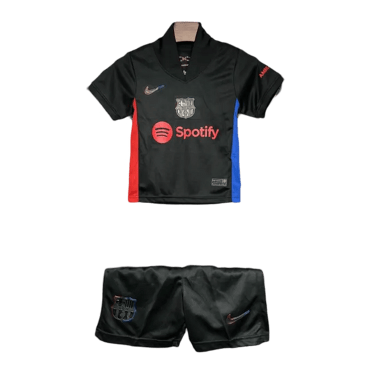 Barcelona Kids Jersey Away 2024/25 Black - LEAKITS