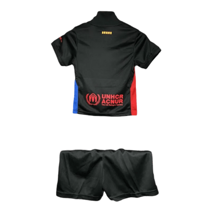 Barcelona Kids Jersey Away 2024/25 Black - LEAKITS