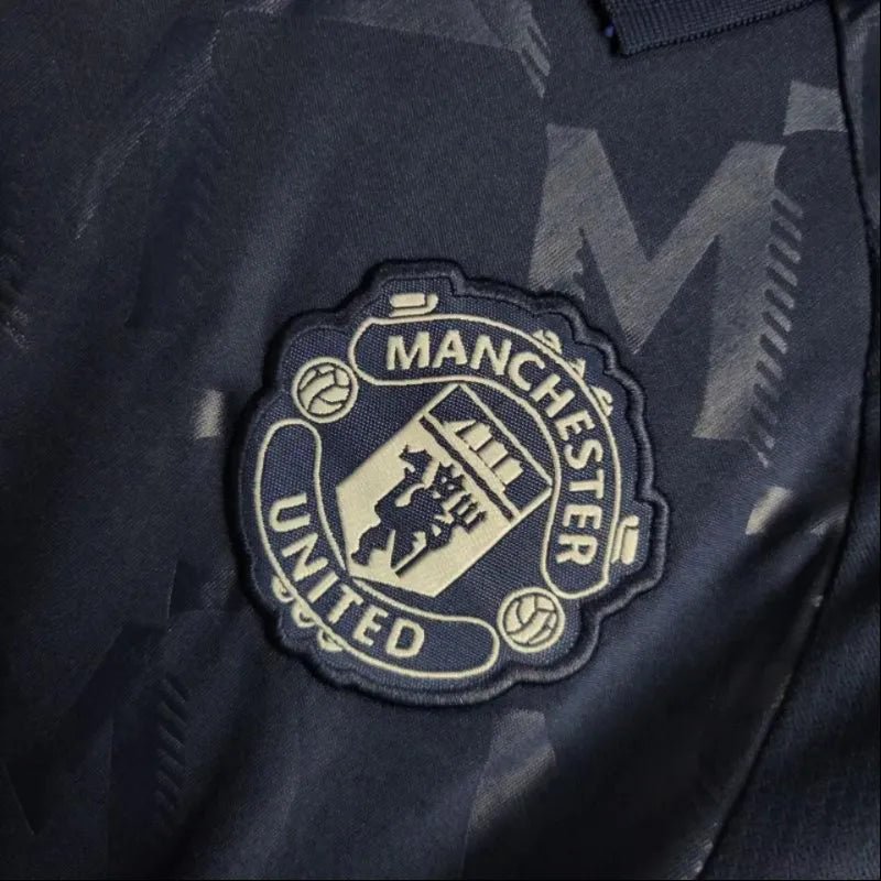 Children's Man United Football Kits 2024/25 Away Blue - LEAKITS