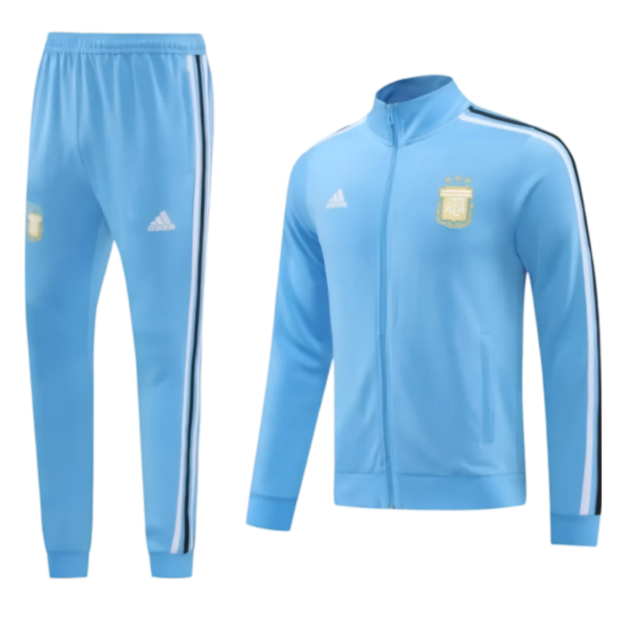 2024 Argentina Blue Full Zipper Jacket + Long Pants | GoatGears Store - LEAKITS