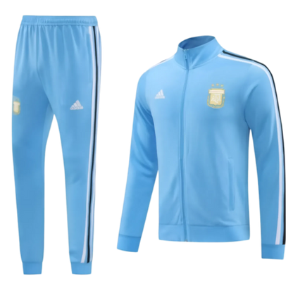 2024 Argentina Blue Full Zipper Jacket + Long Pants | GoatGears Store - LEAKITS