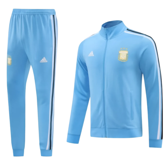 2024 Argentina Blue Full Zipper Jacket + Long Pants | GoatGears Store - LEAKITS