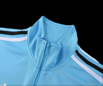 2024 Argentina Blue Full Zipper Jacket + Long Pants | GoatGears Store - LEAKITS