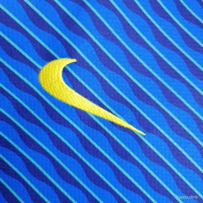 Away brazil kit 2024 blue version copa america selecao authentic away kit
