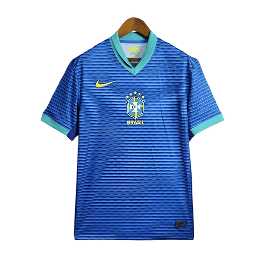 Brazil away kit 2024 blue version copa america wavy pattern official LEAKITS Store