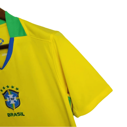 Brazil soccer team jersey 2024 home fan version yellow traditional team design