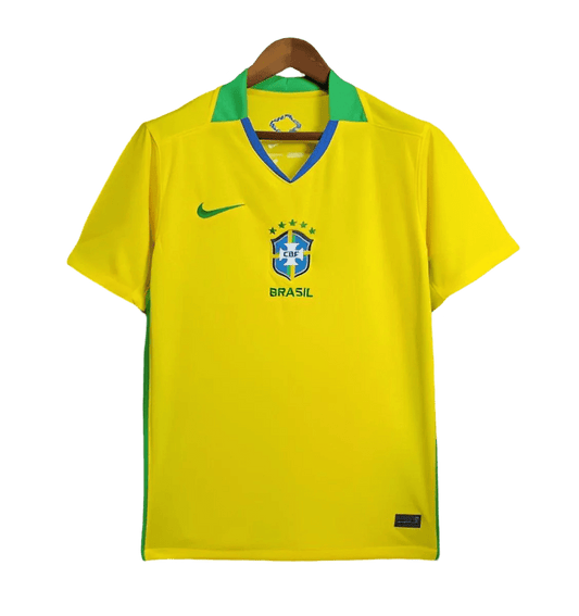 Brazil soccer team jersey 2024 home fan version yellow traditional selecao LEAKITS Store