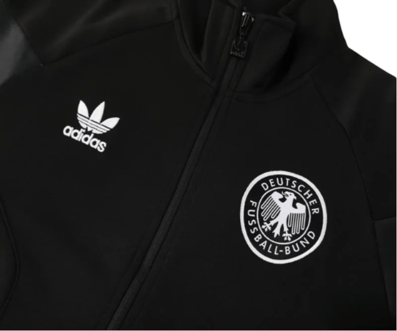 2024 Germany Black Full Zipper Jacket + Long Pants | GoatGears Store - LEAKITS