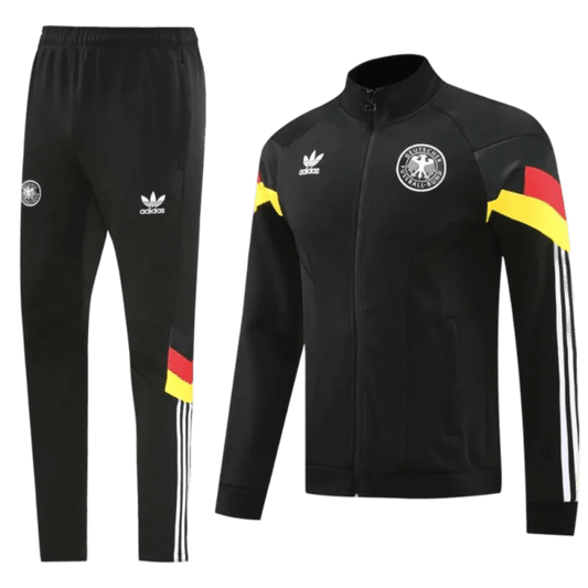 2024 Germany Black Full Zipper Jacket + Long Pants | GoatGears Store - LEAKITS