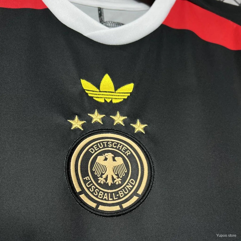 Germany black jersey euro 2024 special edition multicolor sleeves die mannschaft heritage