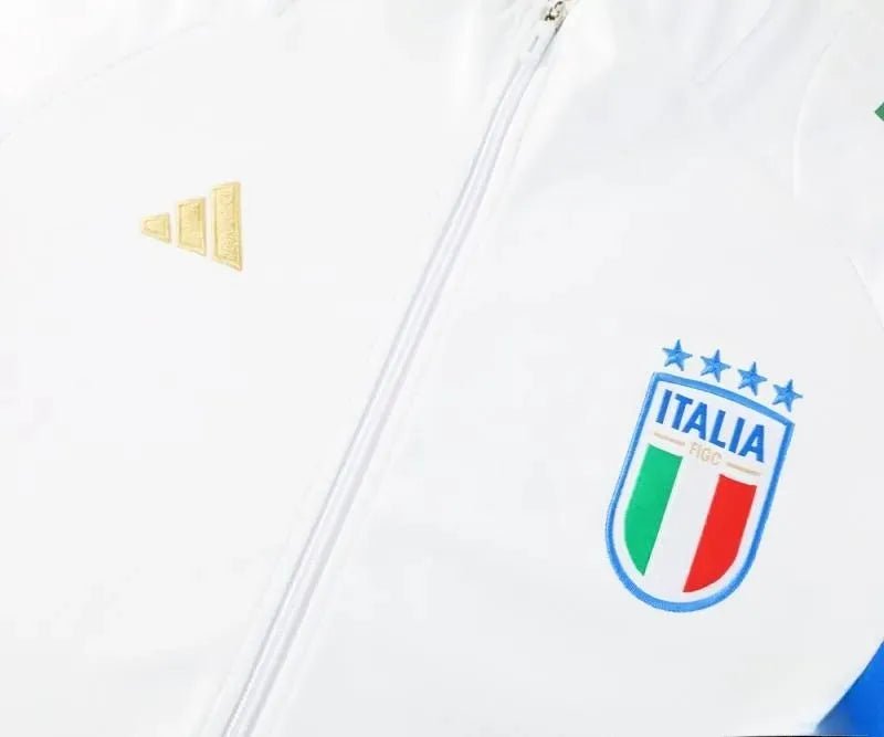 2024 Italy White Full Zipper Jacket + Long Pants | GoatGears Store - LEAKITS