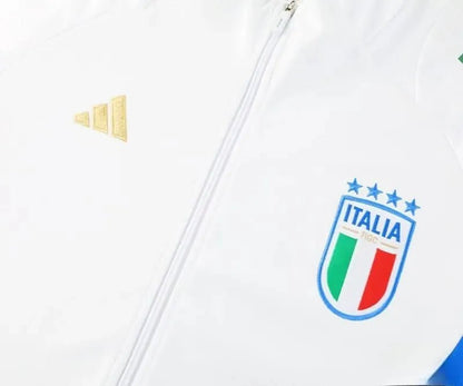2024 Italy White Full Zipper Jacket + Long Pants | GoatGears Store - LEAKITS