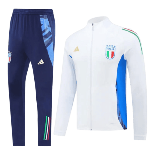 2024 Italy White Full Zipper Jacket + Long Pants | GoatGears Store - LEAKITS