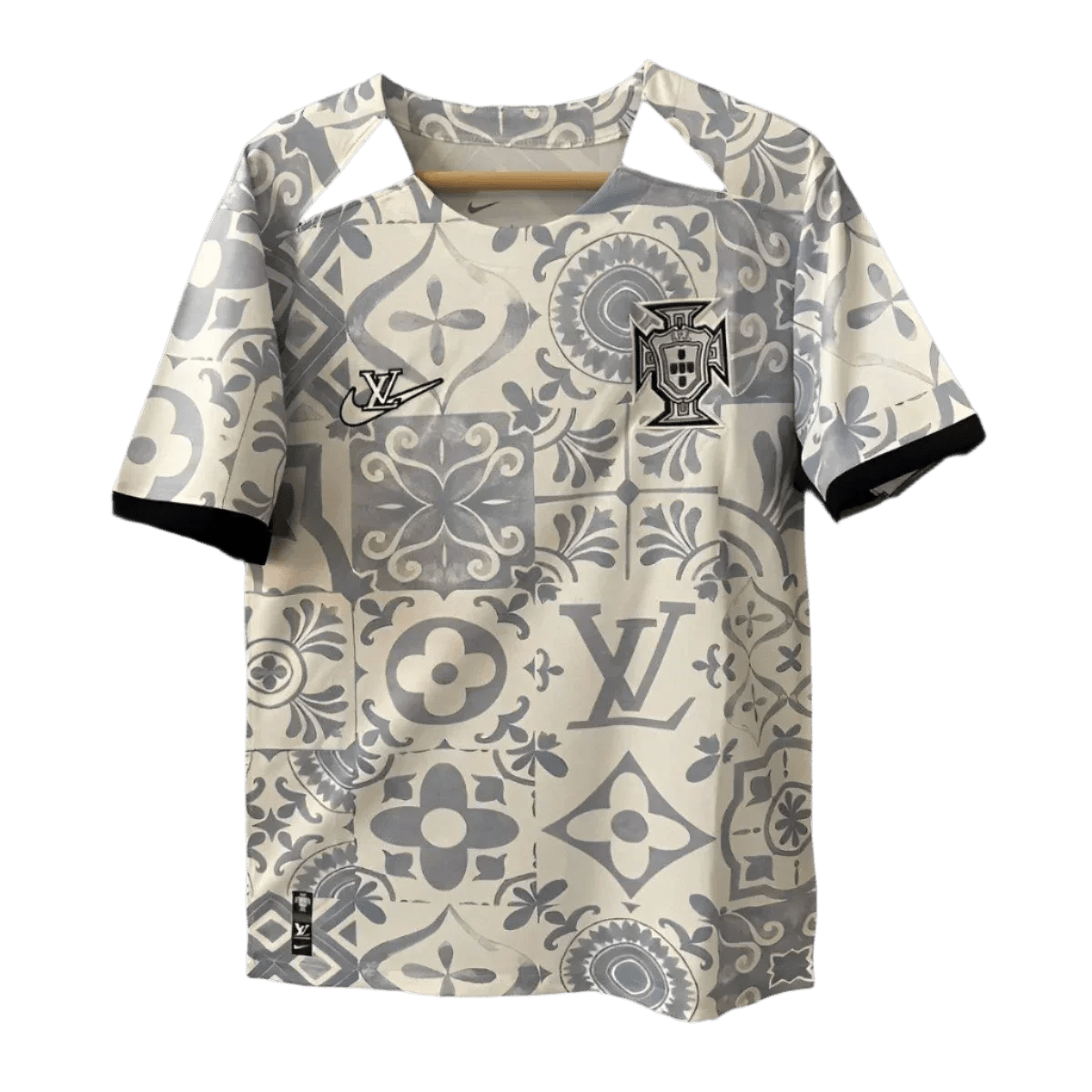 Portugal lv jersey 2024 special edition louis vuitton monogram patterns luxury LEAKITS Store