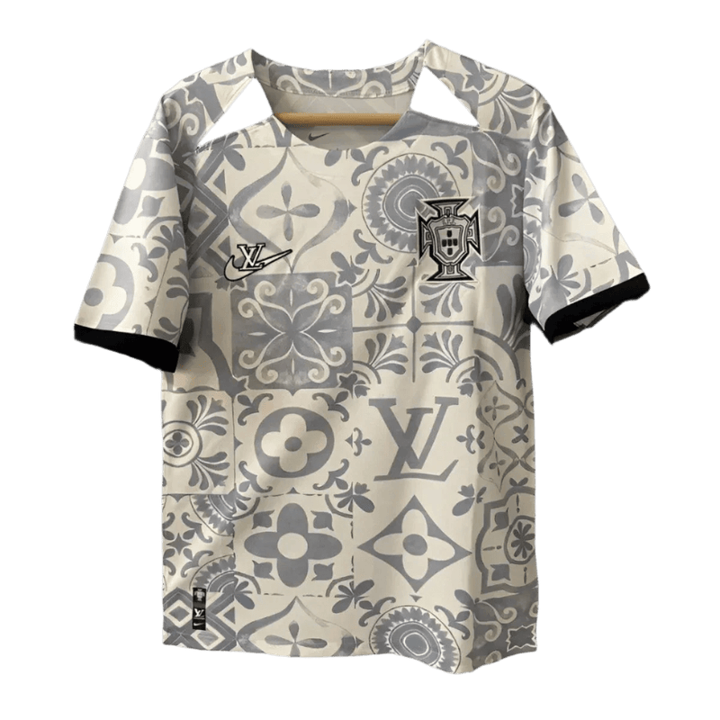 Portugal lv jersey 2024 special edition louis vuitton monogram patterns luxury LEAKITS Store