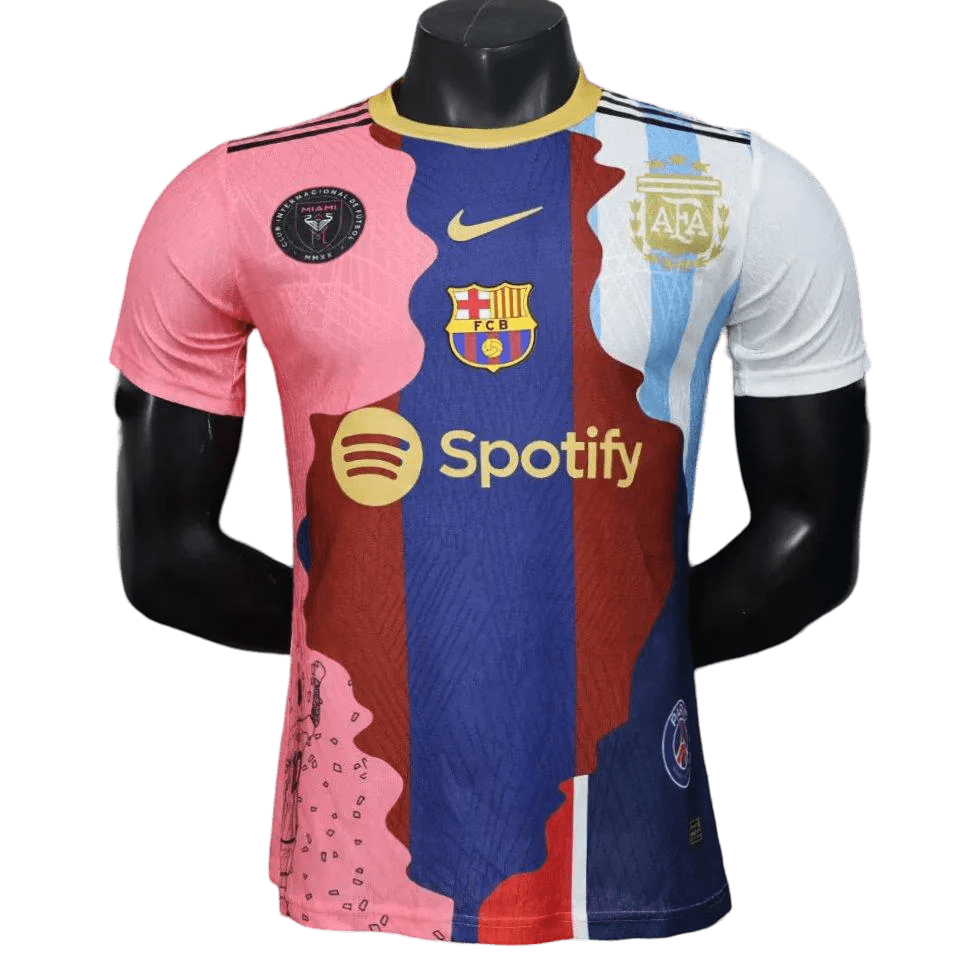 Messi all club mix jersey player version barcelona psg miami argentina professional quality LEAKITS Store