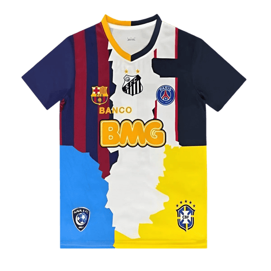 Neymar all club mix jersey fan version santos barcelona psg al hilal brazil comfortable fit LEAKITS Store