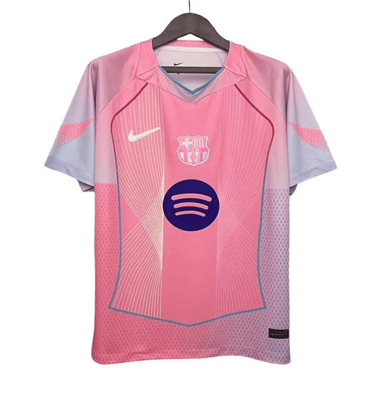 Barcelona fc pink kit 2025 special jersey pink grey Culers innovation LEAKITS Store